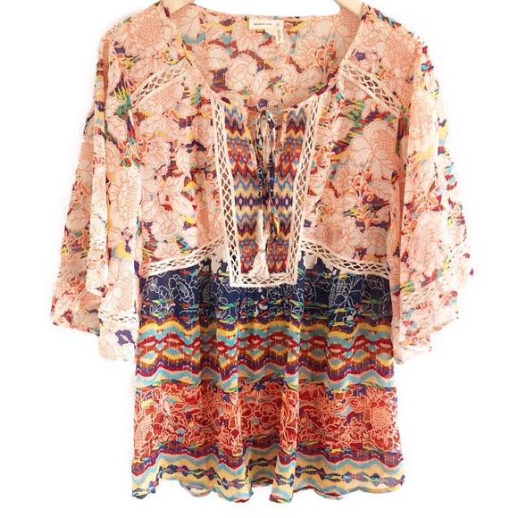 Anthropologie Tops - ANTHROPOLOGIE batai prairie blossom peasant blouse